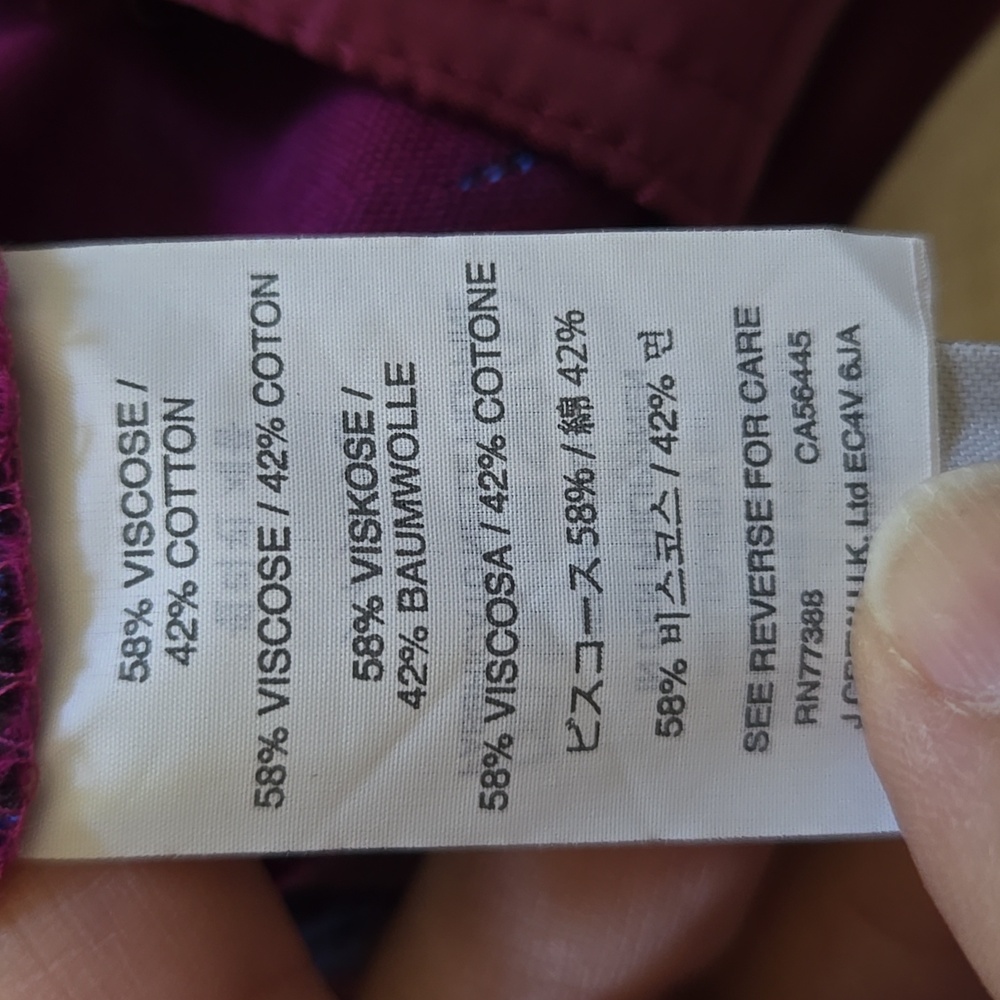 J. Crew Purple and Blue Floral Cropped Pants - Picture 6 of 7